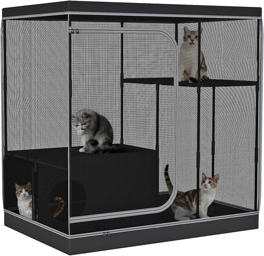 DINMO Kattenverblijf 333WPC07BB Zwart