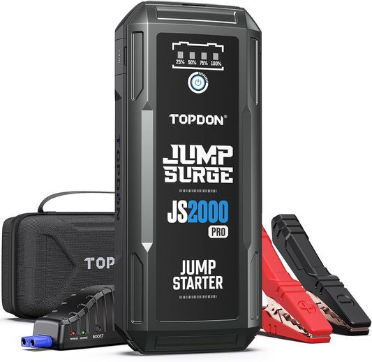 Jump Starter – Startbooster – Starthulp – Accubooster – Noodstarter – Snelle Startboost Bij Lege Accu – Draagbaar En Compact