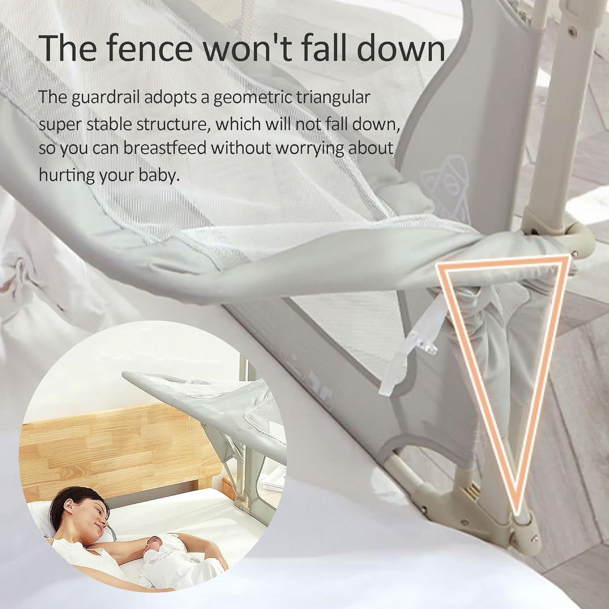 3 in 1 schaalbare babywieg, babybijzetbed, 120x50cm, verstelbare hoogte, opvouwbaar babybedje, baby co-sleeping bed met klamboe, ademend en zichtbaar gaasvenster, voor baby's van 1 tot 36 maanden (Co