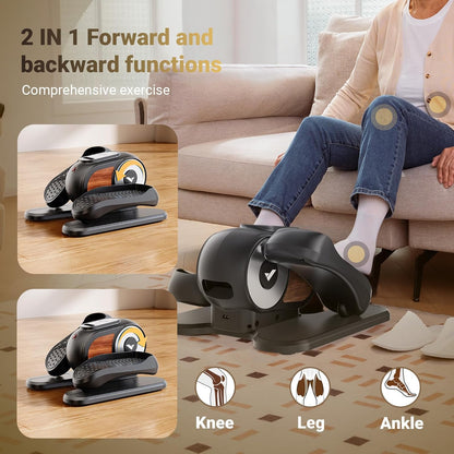 Mini Elliptical Trainer – Mini Crosstrainer – Fietstrainer – Stepper – Hometrainer – Met Afstandsbediening – 12 Snelheidsstanden & Stil ontwerp