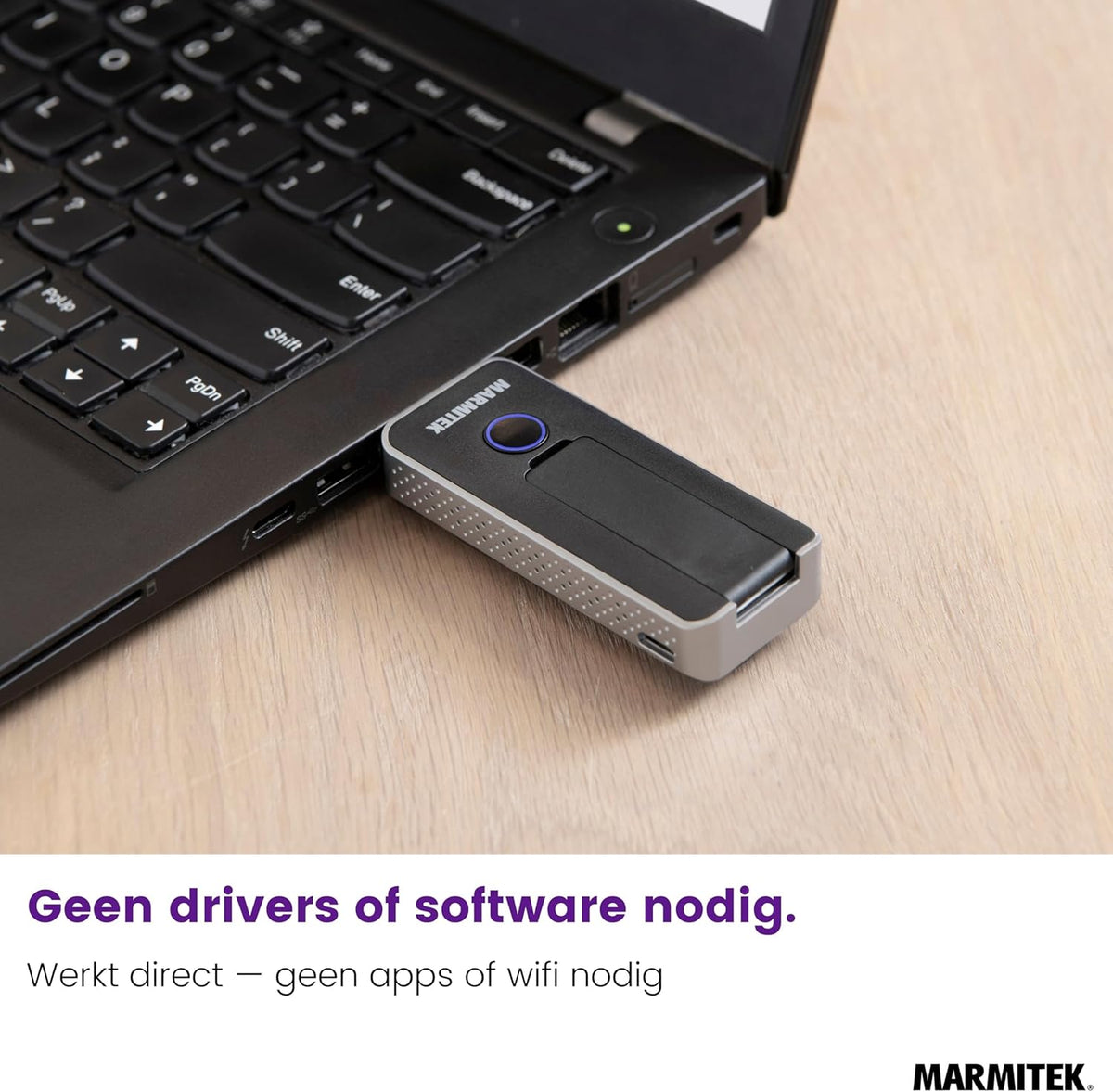 Wireless HDMI Extender Marmitek Stream S2 Pro - Presenteren zonder app - 1080p/60Hz, AirPlay & Miracast, tot 20 zenders - Plug & Play in vergaderruimte - HDMI zender draadloos