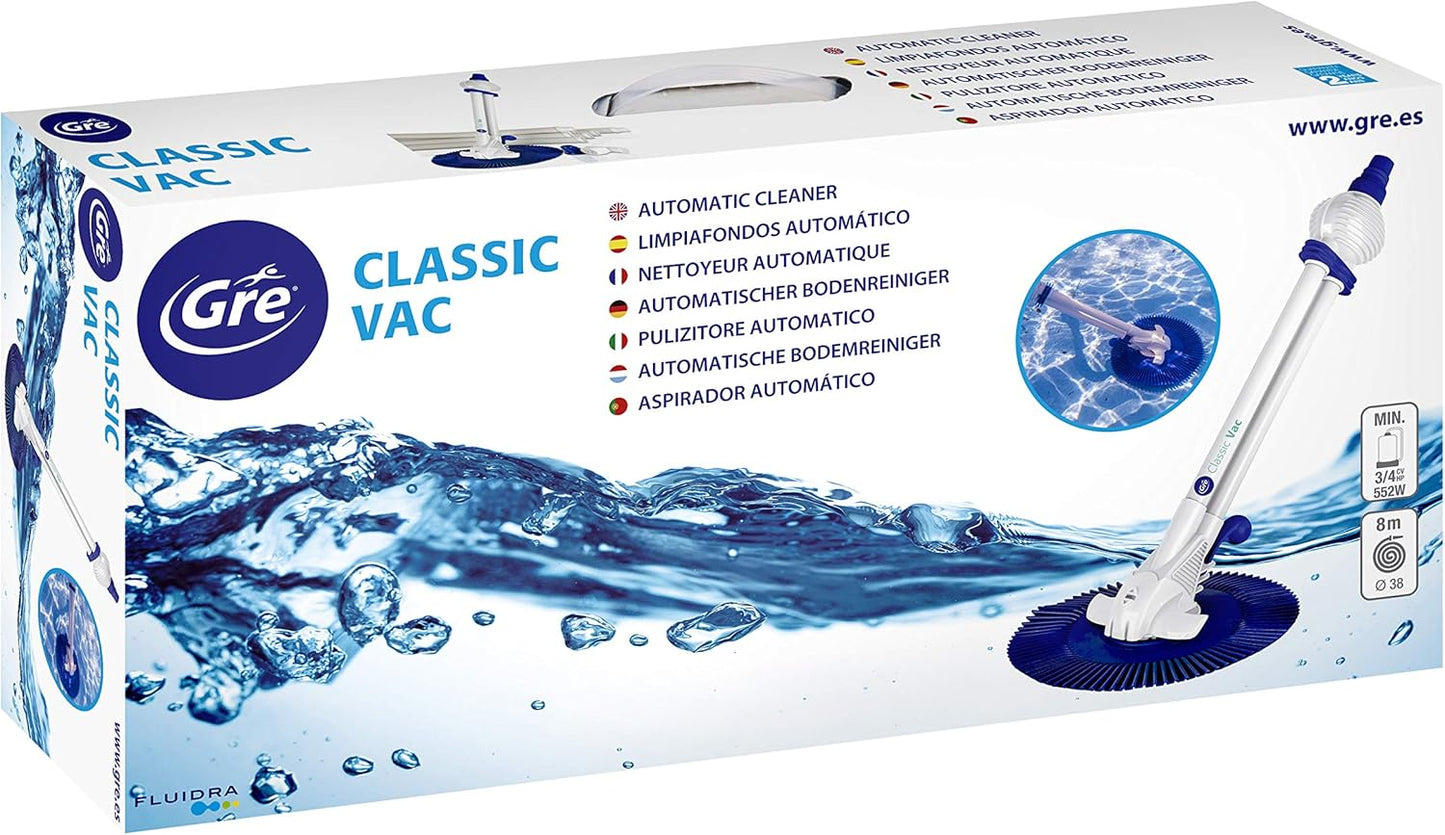 Gre 19001 Classic Vac automatische zwembadreiniger, 3/4 pk (0,75 pk)