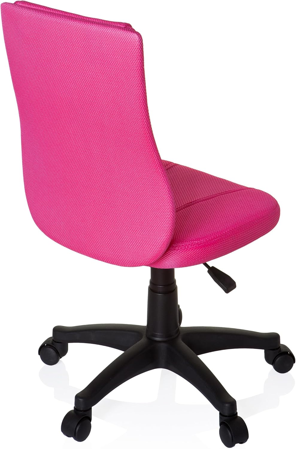 hjh OFFICE 670410 kinderbureaustoel KIDDY BASE netstof roze draaistoel ergonomisch in hoogte verstelbaar