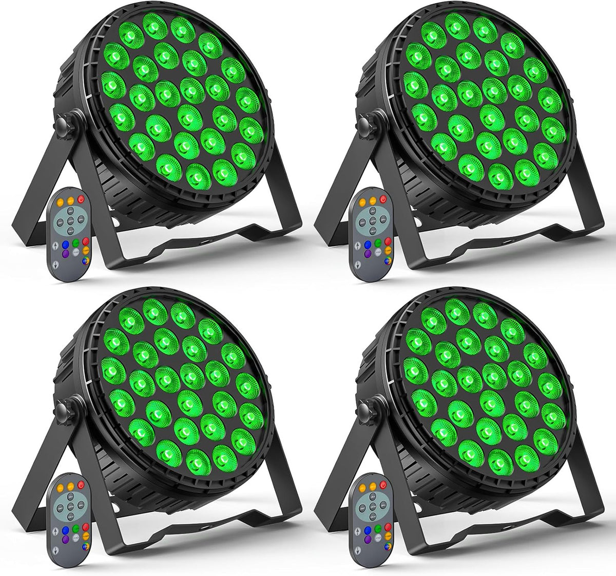 Led Parspot – Led Par Floodlight – Podiumverlichting – Disco Licht – Feestverlichting – 4 Stuks 216W RGBW – DMX512 Met Geluidsgestuurd