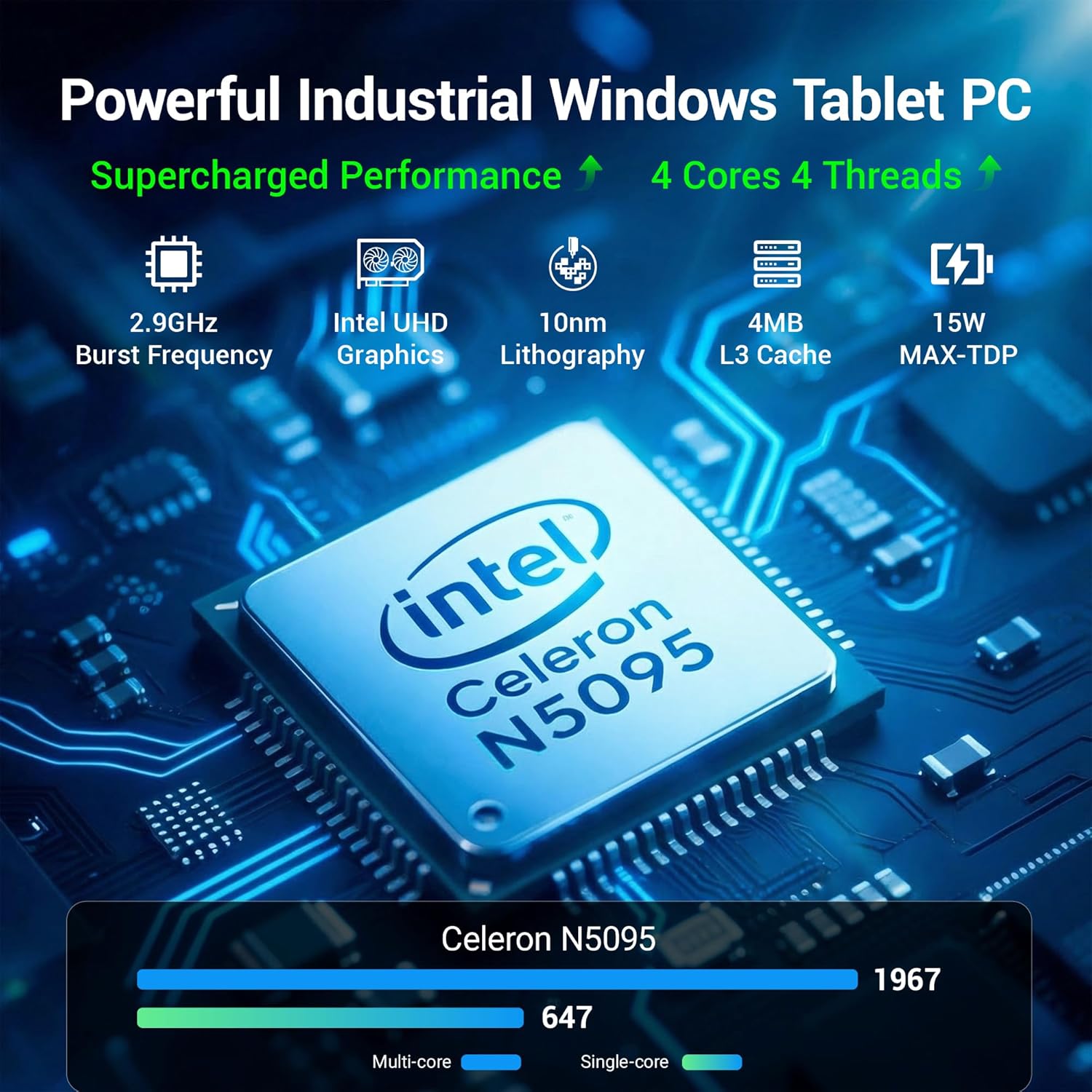 Alder Lake N100 Win 11 Pro All-in-One Desktop Computer 8GB RAM + 128GB ROM Desktop Computer, 15.6-Inch Touchscreen, FHD Display, Ultra-Thin Aluminum Alloy FHD Display - QUORE