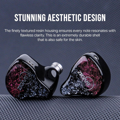 Bedrade In-Ear Monitor – IEM Oordopjes – In-Ear Oortjes – Monitor Oordopjes – Audiofiele Oordopjes – Hybride 1DD+3BA – Afneembare Kabel