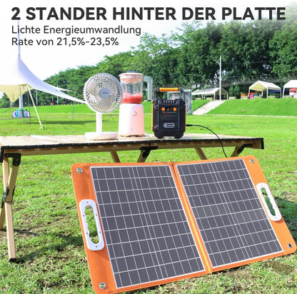 Powerstation – Draagbare Generator – Zonne-Accu – Mobiele Energiebron – Noodstroomvoorziening – 48.000mAh Capaciteit – Inklapbaar 60W Zonnepaneel