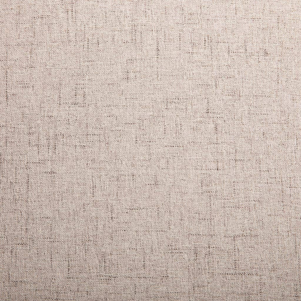 Beige Fauteuil – Relaxstoel – Leunstoel – Leesstoel – Lounge Stoel – Gestoffeerd – Stevig Eiken Houten Frame – Comfortabel Padded Zitvlak