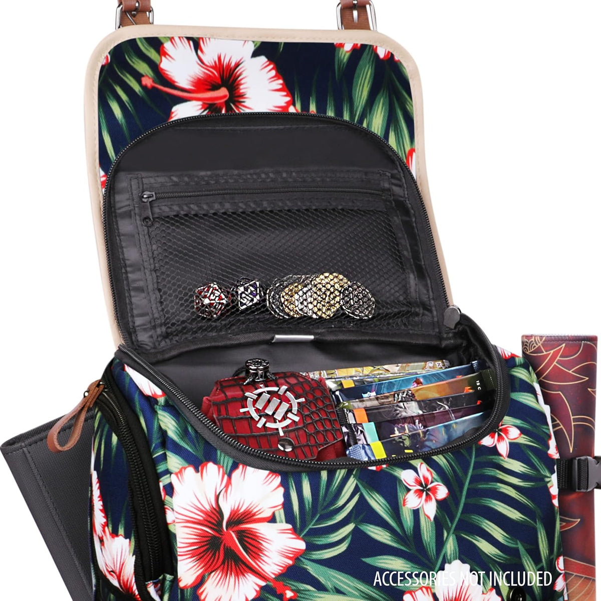 ENHANCE Designer Edition Trading Card Rugzak - MTG Deck Bag, Card Binder Space, TCG Deck Box Opbergruimte, Speelmat Houder - Compatibel met Magic the Gathering, Pokemon, Lorcana (Canvas Look -