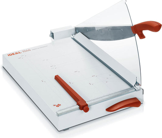 IDEAL 1046 snijmachine, hefboomsnijder, papiersnijder tot DIN A3, tafelformaat 356 x 510 mm, snijlengte 460 mm, capaciteit 30 vellen