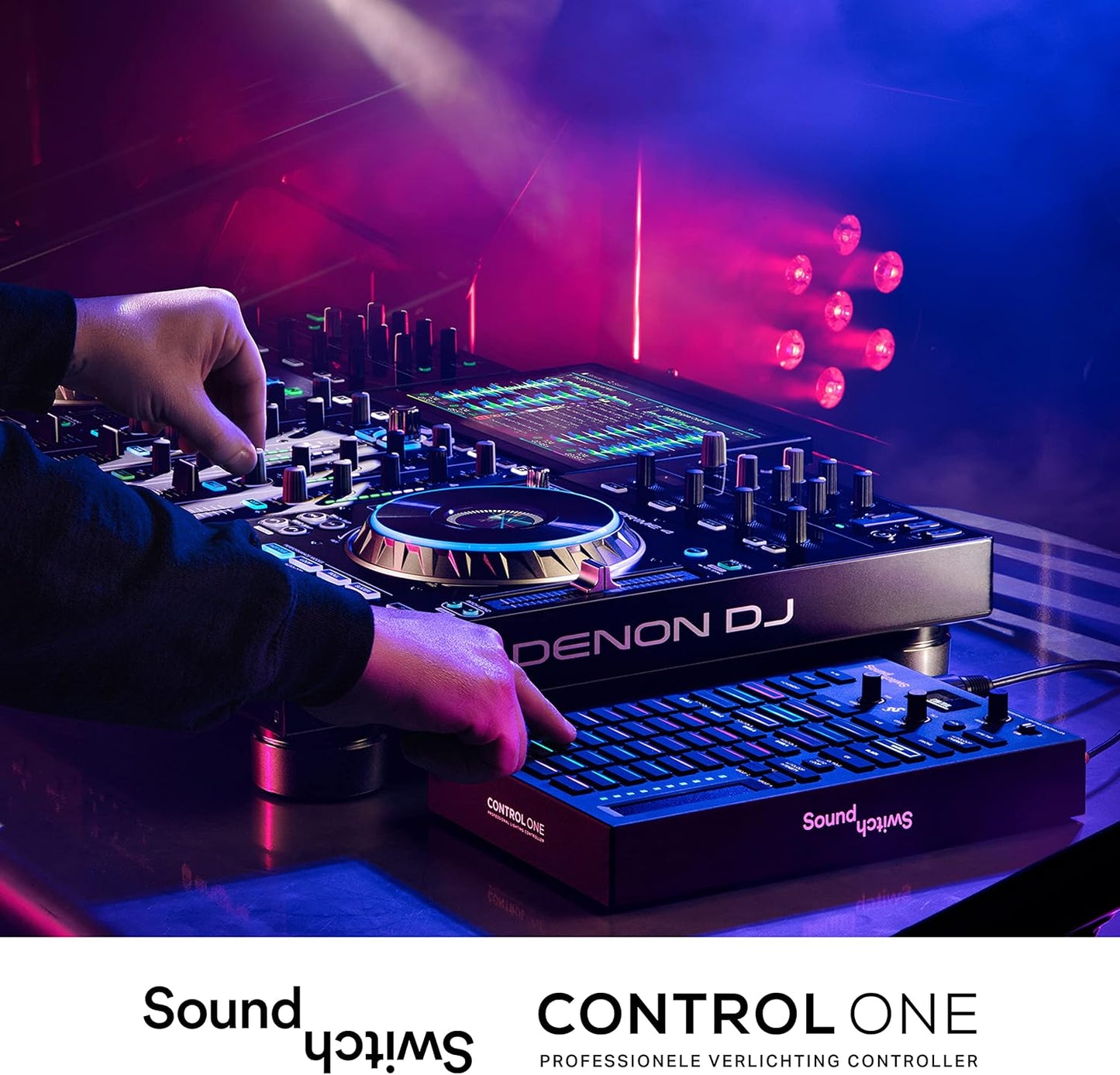 DMX-Controller – Lichtcontroller – DJ-Lichtcontroller – Verlichtingscontroller – DMX-Interface – 2 DMX-Universes – 1,5-Inch OLED-Scherm