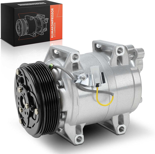 Frankberg 1 x airconditioningscompressor compatibel met S60, I 384, 2.0L-2.5L, 2000-2010, V70 II, 285, 2.3L-2.5L, 1999-2007, XC70 Cross Country 295, 2.4L-2.5L, 2000-2007, vervanging #. 8602. 622 liter