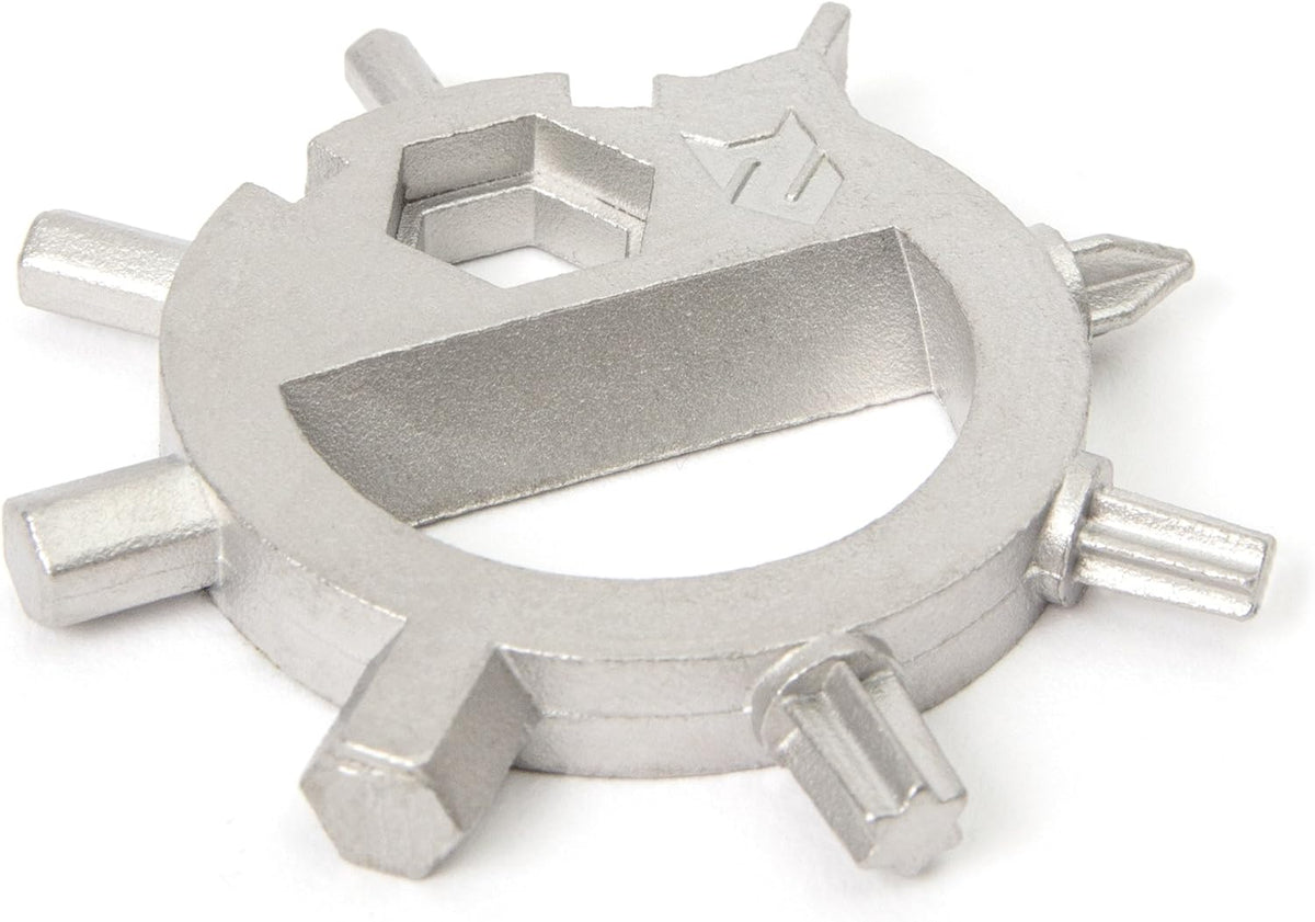 ZOFOX Multi-Tool 13-in-1 sleutelhanger, gereedschap van roestvrij staal, alleskunner in geschenkverpakking, outdoor, camping, fiets, backpacking, survival