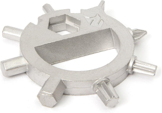 ZOFOX Multi-Tool 13-in-1 sleutelhanger, gereedschap van roestvrij staal, alleskunner in geschenkverpakking, outdoor, camping, fiets, backpacking, survival