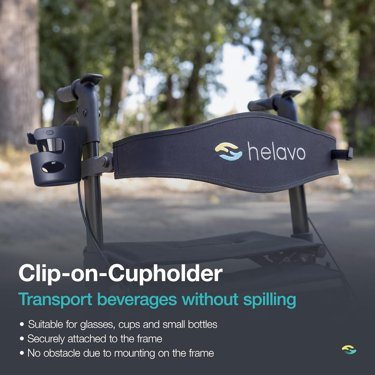 HELAVO opvouwbare premium rollator met zitting - Individueel instelbare aluminium rollator - Perfect voor thuis en buitenshuis