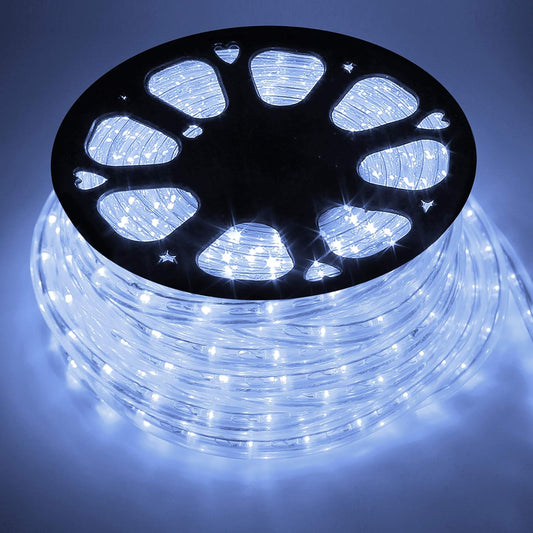 Lichtslinger - Lichtsnoer Buiten - LED-lichtslang - 1800 LEDs - Waterdicht - voor Decoratie - Verlichting - Tuin - Patio - Achtertuin - Gazebo - Terras - Buiten - 7000-11000 K - 230V - 50 Hz - 50m - Koudwit