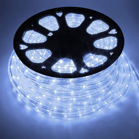 Lichtslinger - Lichtsnoer Buiten - LED-lichtslang - 1800 LEDs - Waterdicht - voor Decoratie - Verlichting - Tuin - Patio - Achtertuin - Gazebo - Terras - Buiten - 7000-11000 K - 230V - 50 Hz - 50m - Koudwit