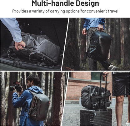 PGYTECH OneMo Lite Camera Rugzak 22L professionele Cameratas Fotorugzak geschikt voor Sony/Canon/Nikon/Mini 3 Pro/DJI AVATA/Air 2S/FPV/Mavic 3/ DSLR/SLR spiegelloze camera's (Zwart)