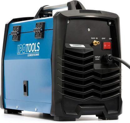 IPOTOOLS MIG-185R MIG Lasapparaat, MIG MAG Lasapparaat, 160 ampère, voor FLUX/vuldraad en Elektroden, MMA, digitaal display, IGBT-technologie, 230 V / 7 jaar garantie