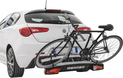 Fietsendrager – Fietsdrager – Trekhaakdrager – Fietsrek – Dubbele Fietsendrager – Kantelbaar – Stalen Frame met Aluminium Rails