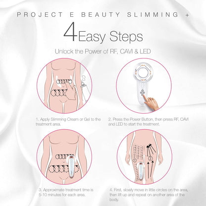 LED+ Radiofrequentie Slimming Therapie – Cavitatie Apparaat – Body Shaper – Lichaamsmassager – Vormgevend Apparaat – 3-In-1 Technologie – 3 Intensiteitsniveaus