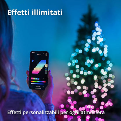 Twinkly Boom Verlicht 1.50m, Kunstkerstboom met LED Mappable, Kerstboom 270 LED RGB, Compatibel met Alexa en Google Home, App Gereguleerde Kerstdecoratie, Groen