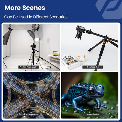 Fotopro Horizontale Camera Statief 75 Inch Koolstofvezel 360 Graden Kogelkop Quick Release Plaat DSLR Statief voor Reizen Camera Video Camcorder