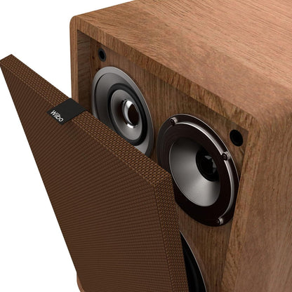 HiFi-luidsprekers – Luidsprekers – Speakers – Stereospeakers – Studio Monitoren – Walnoot Uitvoering – 3-Weg Ontwerp – 100 W per Speaker
