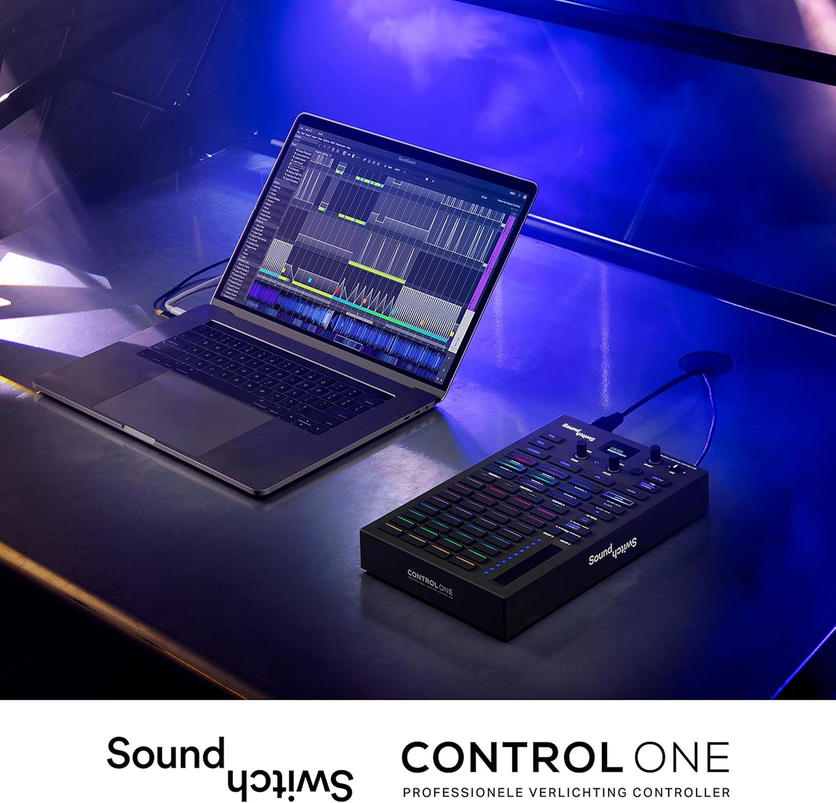 DMX-Controller – Lichtcontroller – DJ-Lichtcontroller – Verlichtingscontroller – DMX-Interface – 2 DMX-Universes – 1,5-Inch OLED-Scherm