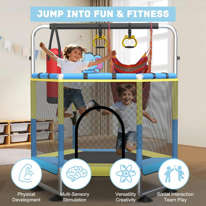 trampoline outdoor blauw