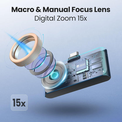 Warmtebeeldcamera P3 voor iPhone en Android Infrarood Camera Instelbare Lens Super IR Resolutie 512 x 384, -20 ℃-600 ℃ warmtebeeldcamera voor PCB-inspectie