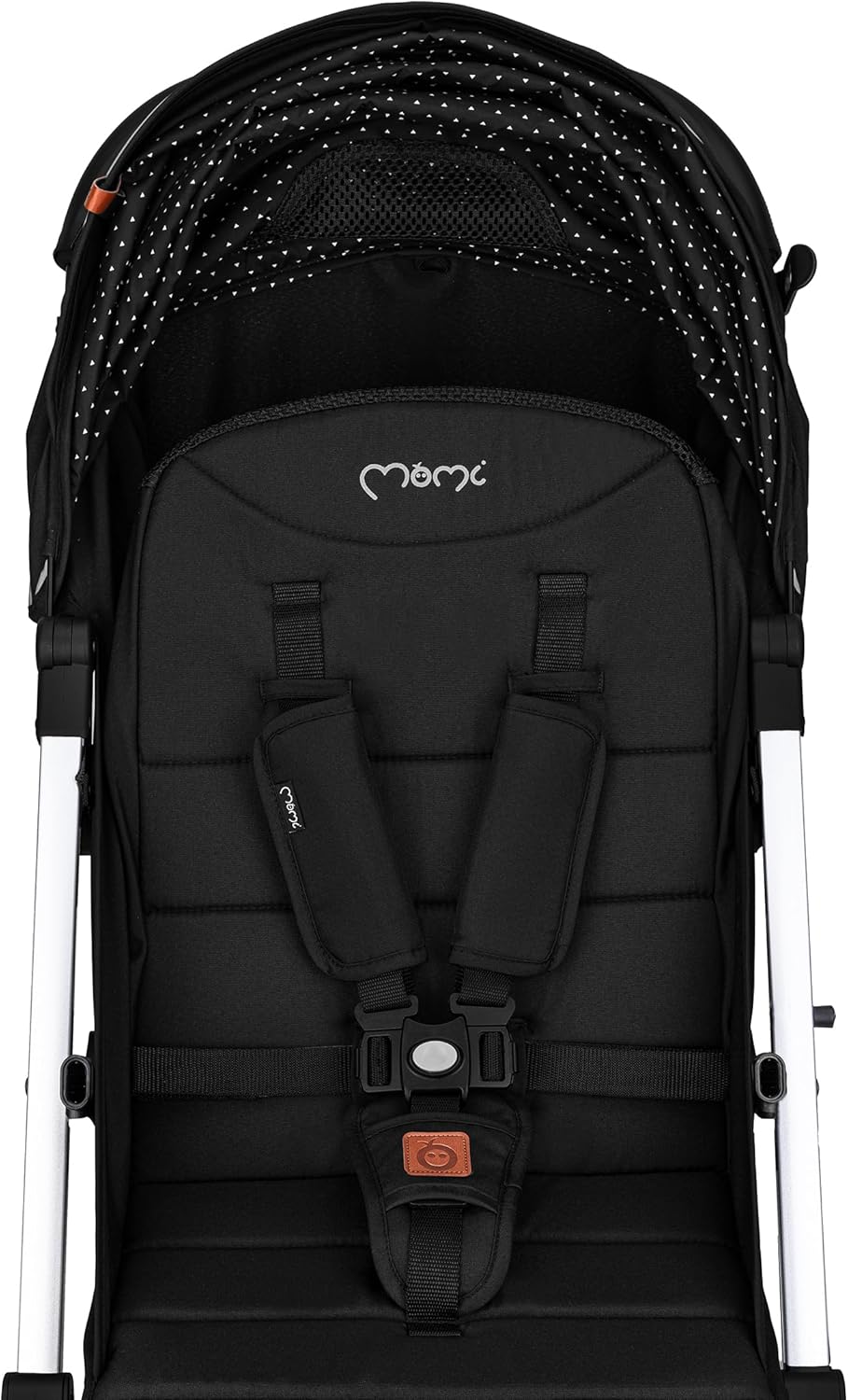 MOMI ESTELLE kinderwagen voor kinderen vanaf 6 maanden tot max. lichaamsgewicht van 15 kg, H105 x B 51 x D 75 cm, inklapbaar tot de afmetingen H65 x B51 x D21 cm, gewicht 7,5 kg, 5-punts