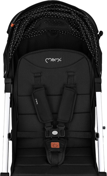 MOMI ESTELLE kinderwagen voor kinderen vanaf 6 maanden tot max. lichaamsgewicht van 15 kg, H105 x B 51 x D 75 cm, inklapbaar tot de afmetingen H65 x B51 x D21 cm, gewicht 7,5 kg, 5-punts