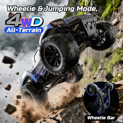 Afstandsbedieningsauto – RC-auto – Op Afstand Bestuurbare Auto – Monstertruck – Off-Road Truck – 30 Km/U – 4WD Met 2 Accu's