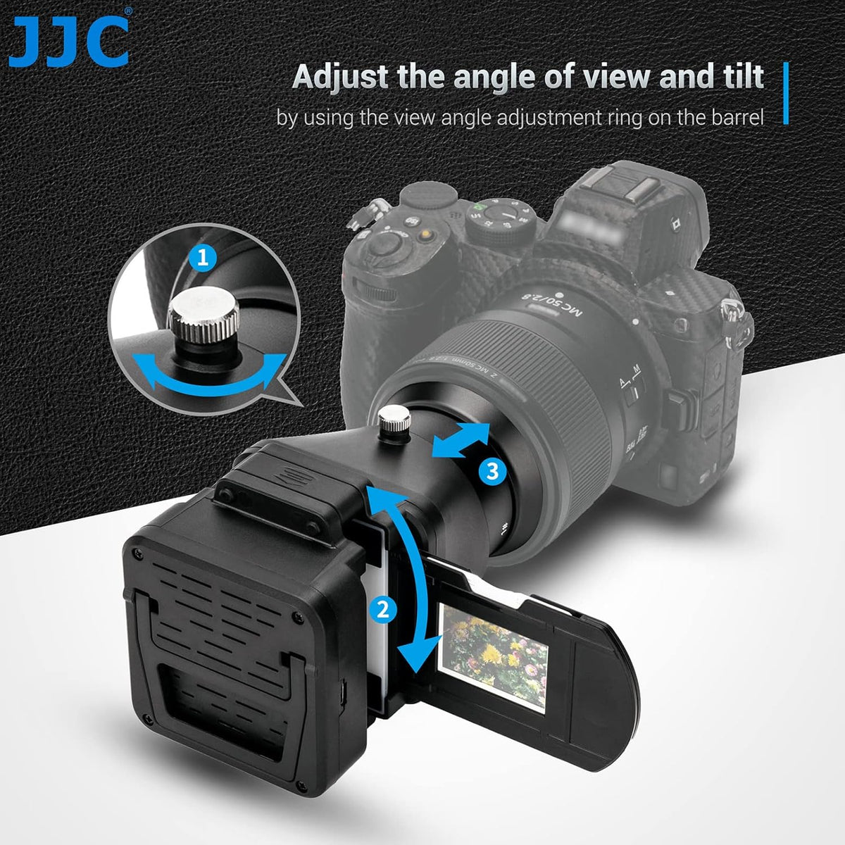 JJC 35mm Negatieve Filmscanner, Adapter voor Filmdigitalisering met LED-lichtset, Dia- en Filmhouder voor Negatief Kopiëren. Film Herstellen naar Digitale Foto's, Film en Diascanneraccessoires