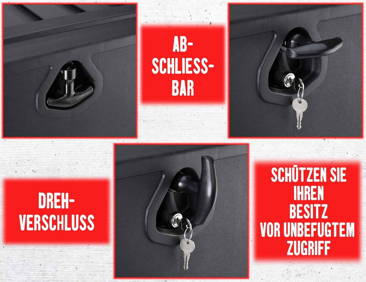 Underbody Box (1000 x 500 x 460) Opbergbox Aanhangwagen Box Opbergbox Truck Spanband Box Ondervloer Box Gereedschap Box Opbergdoos