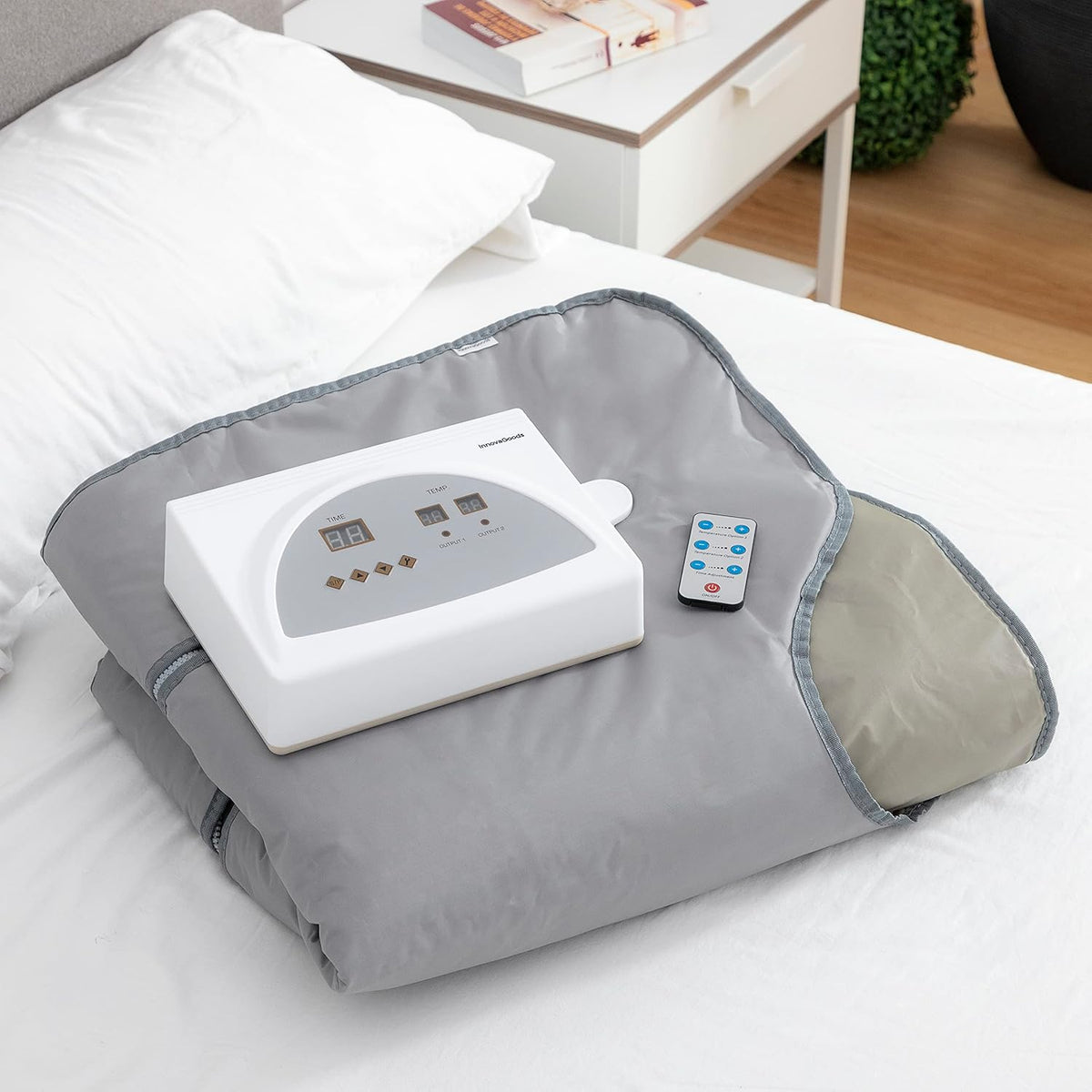 InnovaGoods Electric Blanket, Infrared Sauna Blanket, Thermal Blanket Suitable for Whole Body, Infrared Sauna Blanket Increases Removal of Fats and Toxins - QUORE