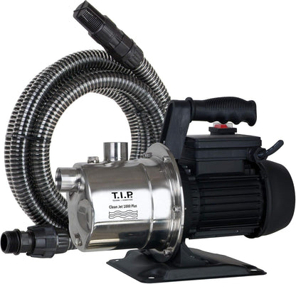 Tuinpomp – Waterpomp – Zelfaanzuigende Pomp – Tuinwaterpomp – Dompelpomp – 800 Watt Motor – Roestvrijstalen Behuizing Met Aanzuigset 4 Meter