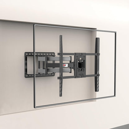 TV Wandbeugel – TV Muurbeugel – TV Beugel – TV Muursteun – TV Ophangbeugel – Voor 75-110 Inch – Dubbele Arm, Draagkracht Tot 90,9 Kg
