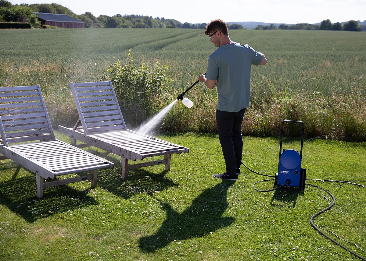 Hogedrukreiniger – Mini hogedrukspuit – Terrasreiniger – Buitenreiniger – Schuimreiniger – Compact en Lichtgewicht – 125 Bar Werkdruk