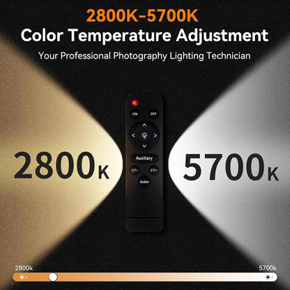 Softbox-verlichtingsset voor fotografie, studio, met 2 x 85 W, 2800 K - 5700 K, tweekleurig, LED-lichttemperatuur, 2 x 50 x 70 cm, softbox, 2 x 2 m lichtstandaard, draagtas, voor