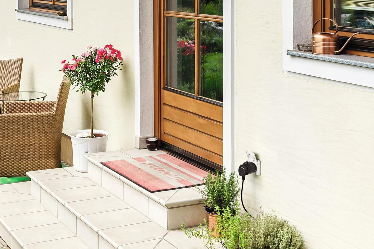 LEDVANCE SMART+ ZigBee Outdoor Plug, compacte buitenstekker met energieverbruikcontrole, maakt conventionele apparaten slim, bestuurbaar via Alexa, Google Home en andere Zigbee-gateways, 4-pack