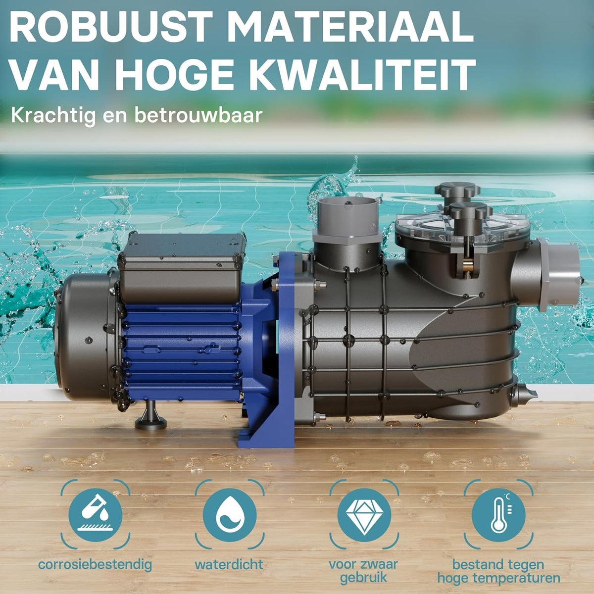Poolpomp 11700 l/h 250 W zwembadpomp filterpomp circulatiepomp pool