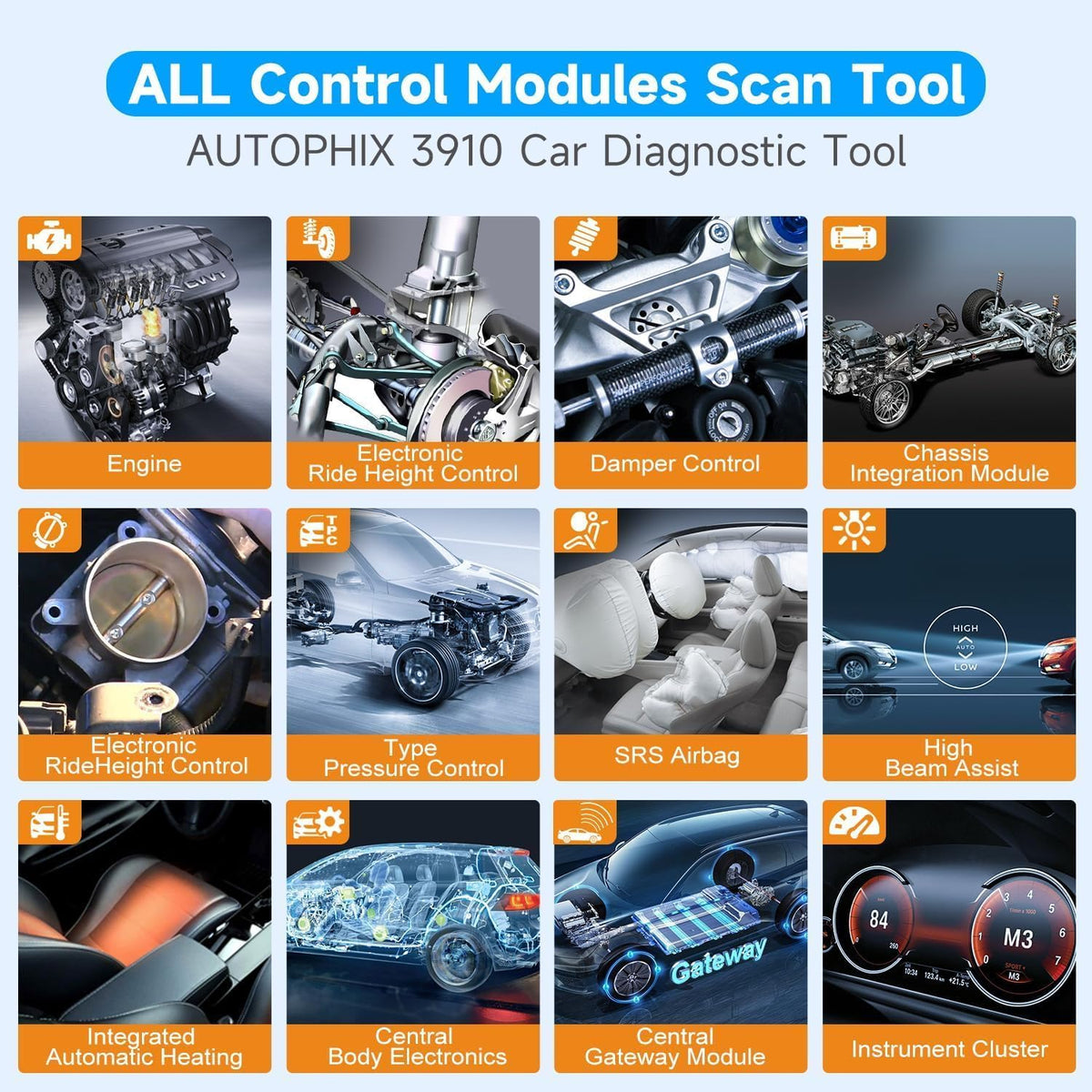 AUTOPHIX OBD2 Blutooth Scanner alle systeem OBD2 Bluetooth Adapter