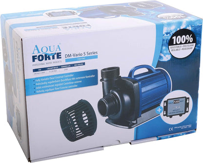 AquaForte Filter-/vijverpomp DM-30.000 Vario S, 115-335W, opvoerhoogte 9,5 m, regelbaar met externe controller. Ideaal als vijverpomp of als beeklooppomp/watervalpomp