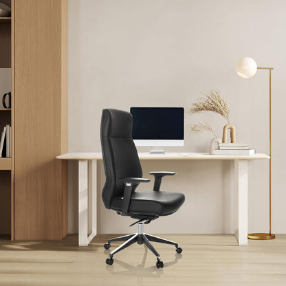 hjh OFFICE Professionele directiestoel VITORO ECO Kunstleder Zwart