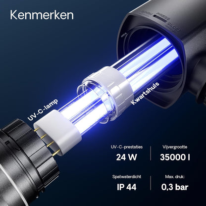 SunSun vijverfilterset 60.000 l met UVC 24W vijverfilter bio