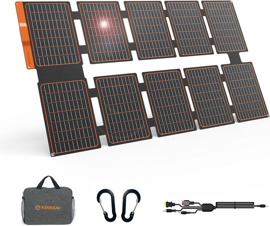 100W Zonnepaneel – Opvouwbaar Solar Charger – Draagbaar Solar Panel – Zonnecel Oplader – USB-A QC3.0 & USB-C PD3.0 – Monokristallijn – IP67 Waterdicht – Hoog Rendement 24%
