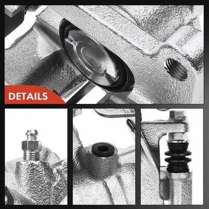 Frankberg 2x Brake Caliper Disc Brake Rear Left Right (with Bracket hole spacing 120mm) Compatible with Transporter IV S.h.a.r.a.n Alhamb.r.a Galaxy Replace# 7D0615424B