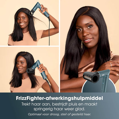 Shark FlexStyle 5-in-1 Air Styler & Hair Dryer, Auto-Wrap Curlers, FrizzFighter Finishing Tool, Oval Brush, Concentrator, Clips & Storage Bag, No Heat Damage HD456TLEU